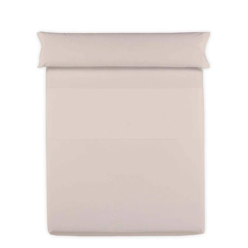 Juego de sábanas beige 100% algodón 300 hilos