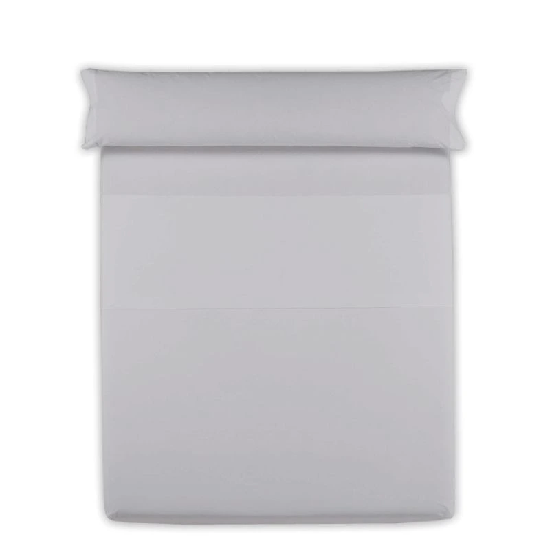 Juego de sábanas gris 100% algodón 300 hilos