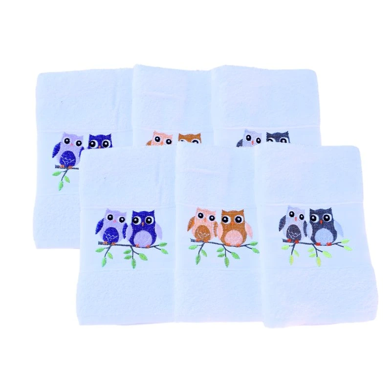 Paños de cocina blancos absorbentes bordados - Libú