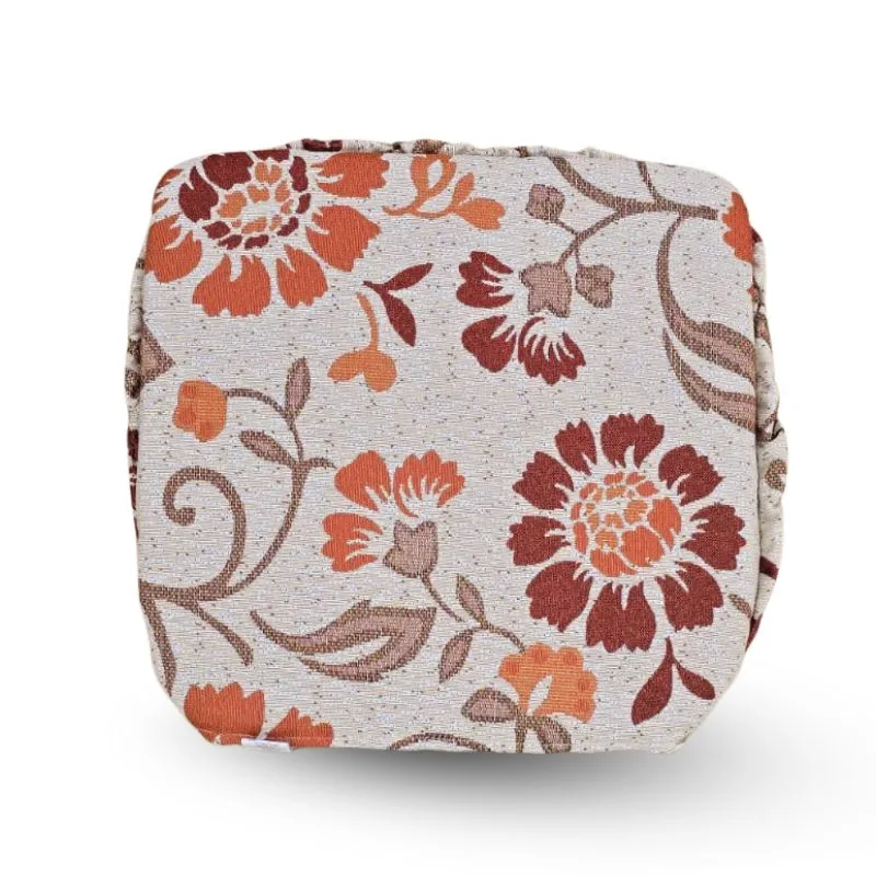 Cojín de Silla Ajustable Flores naranja